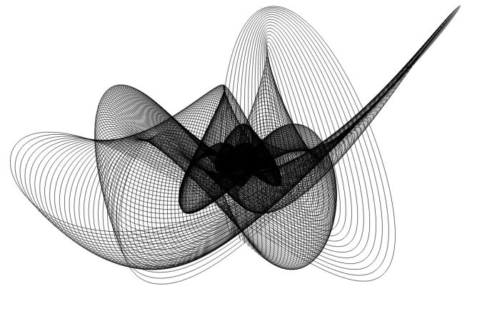 Black & White Harmonographs